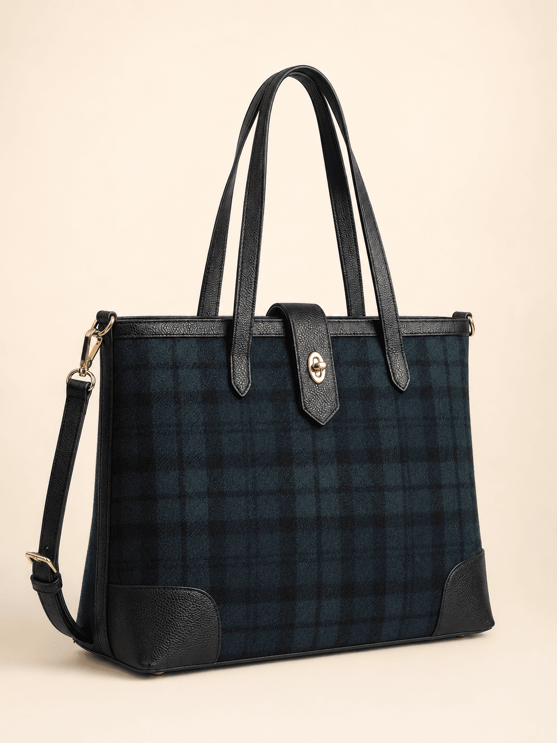 Tartan Commuter Tote — concept direction
