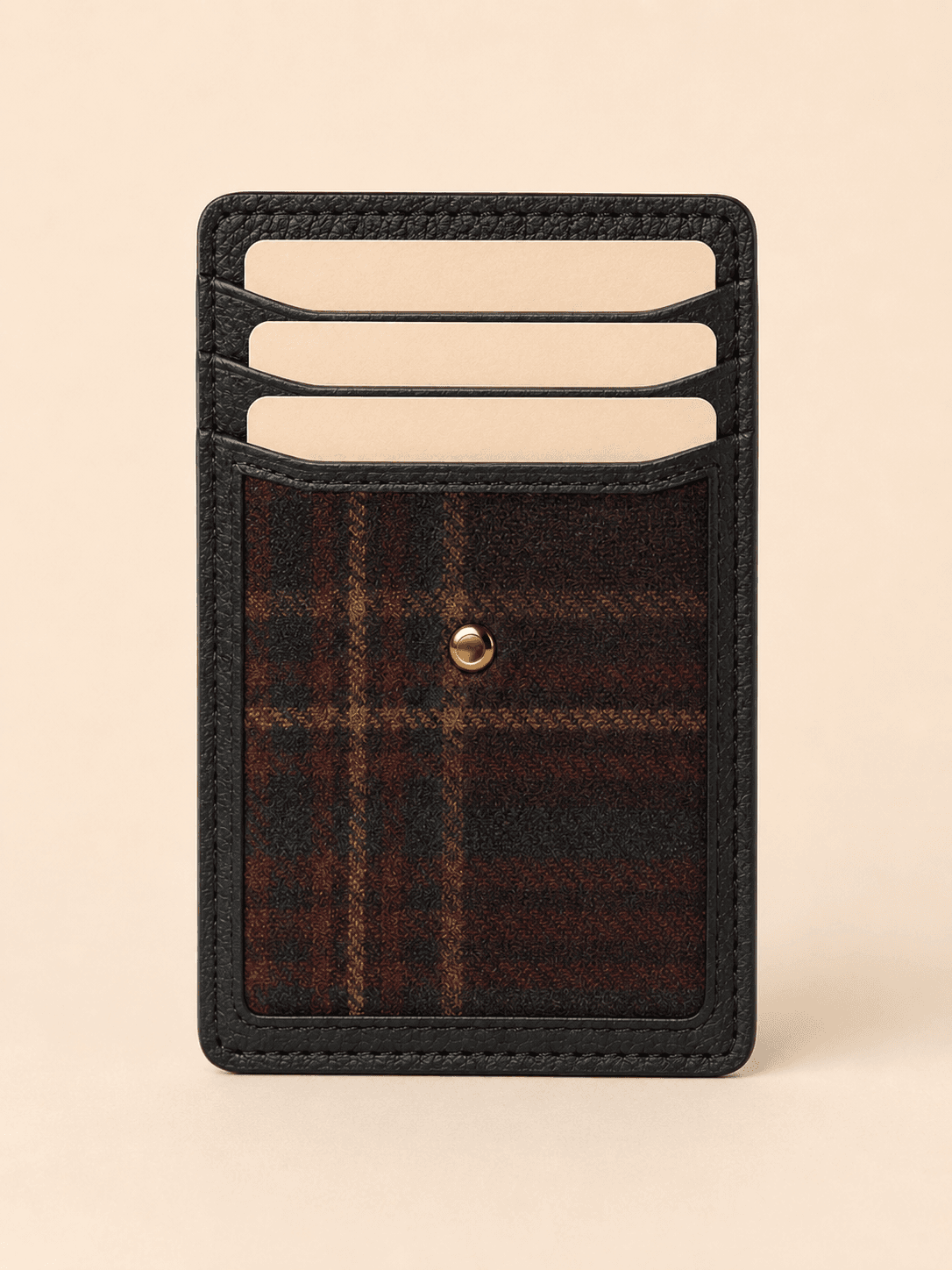 Custom Tartan Slim Cardholder detail card capacity