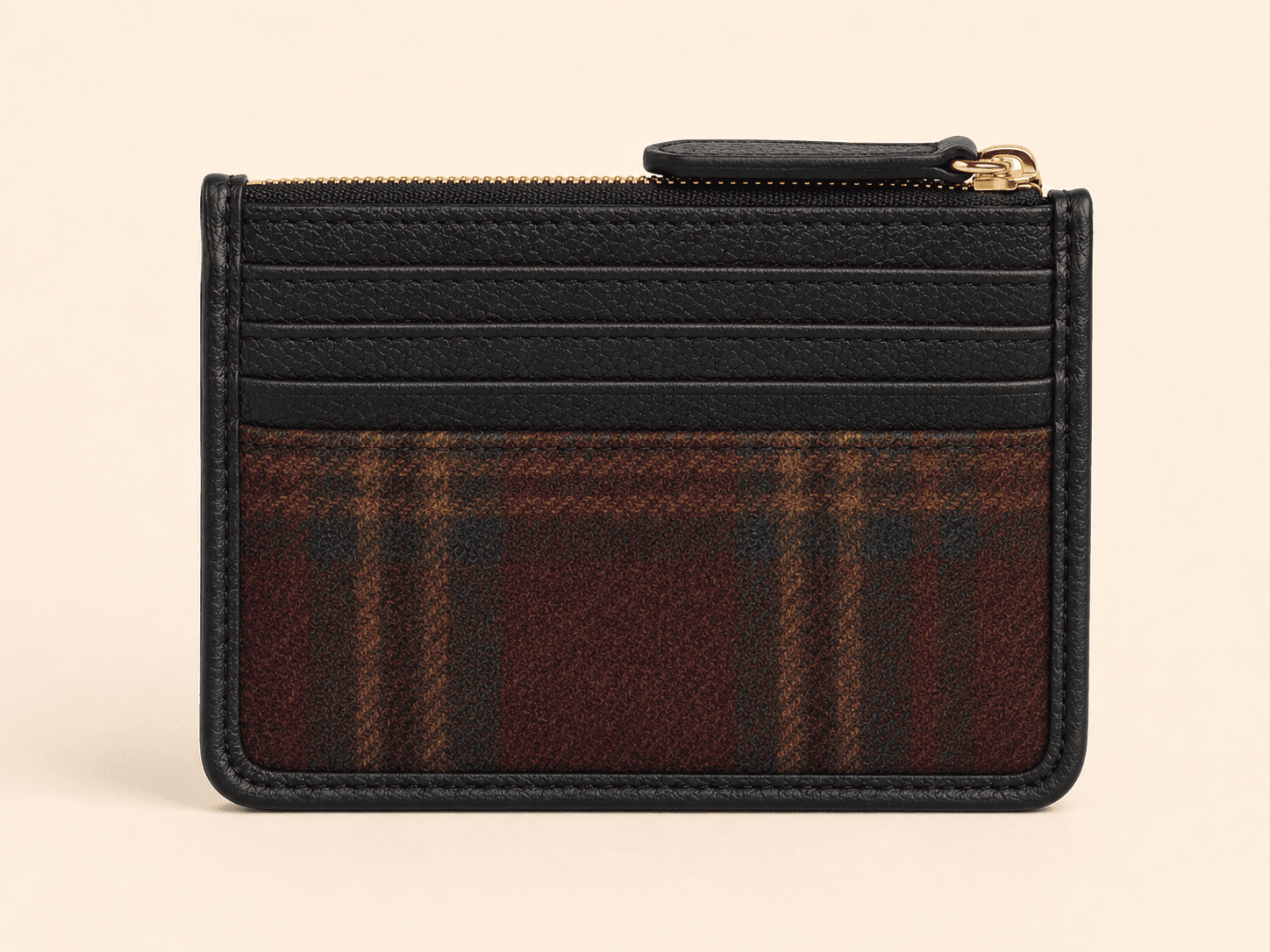 Custom Tartan Card & Coin Purse detail rear