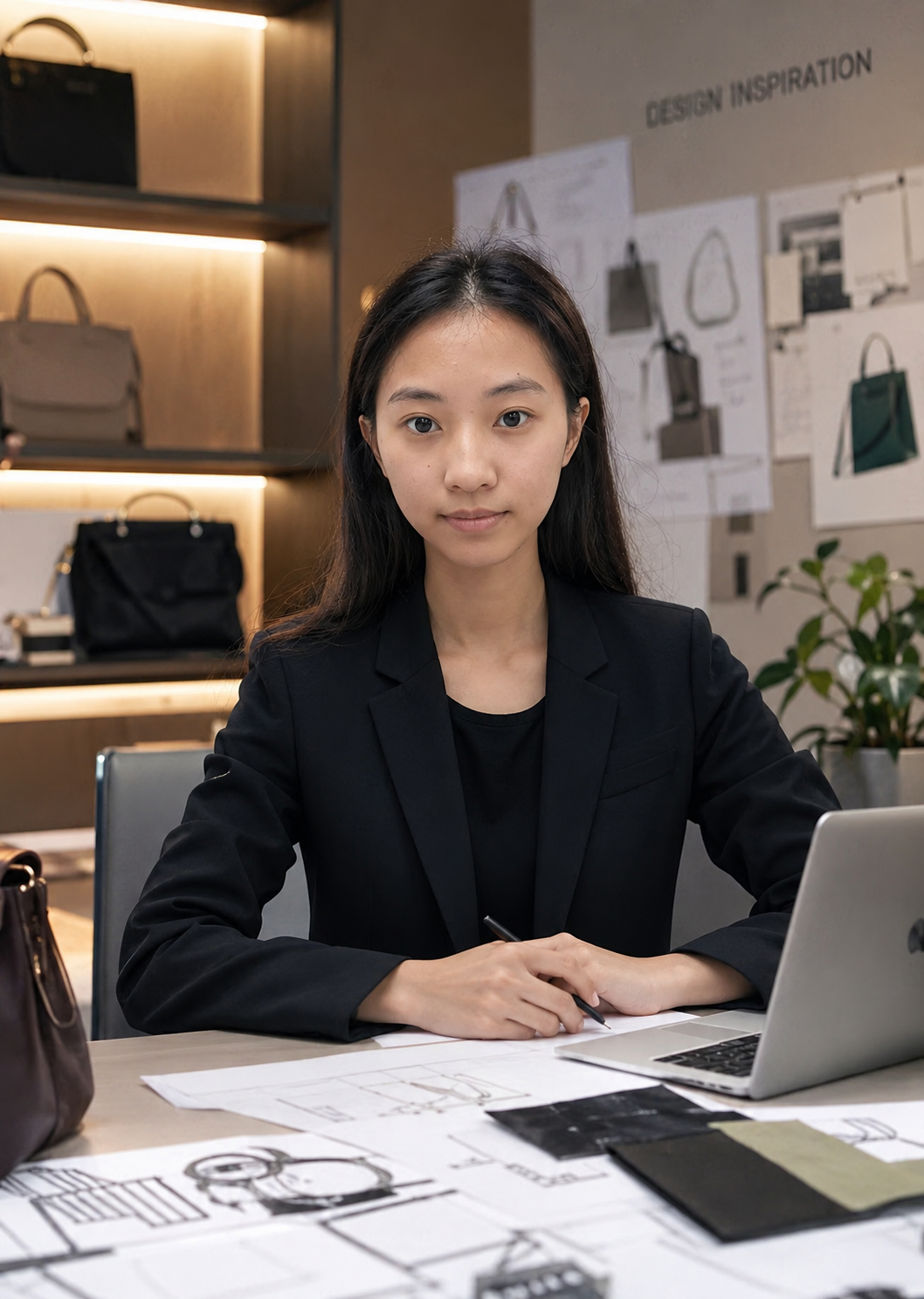 Tonia, Novlane project contact, in the bag design studio